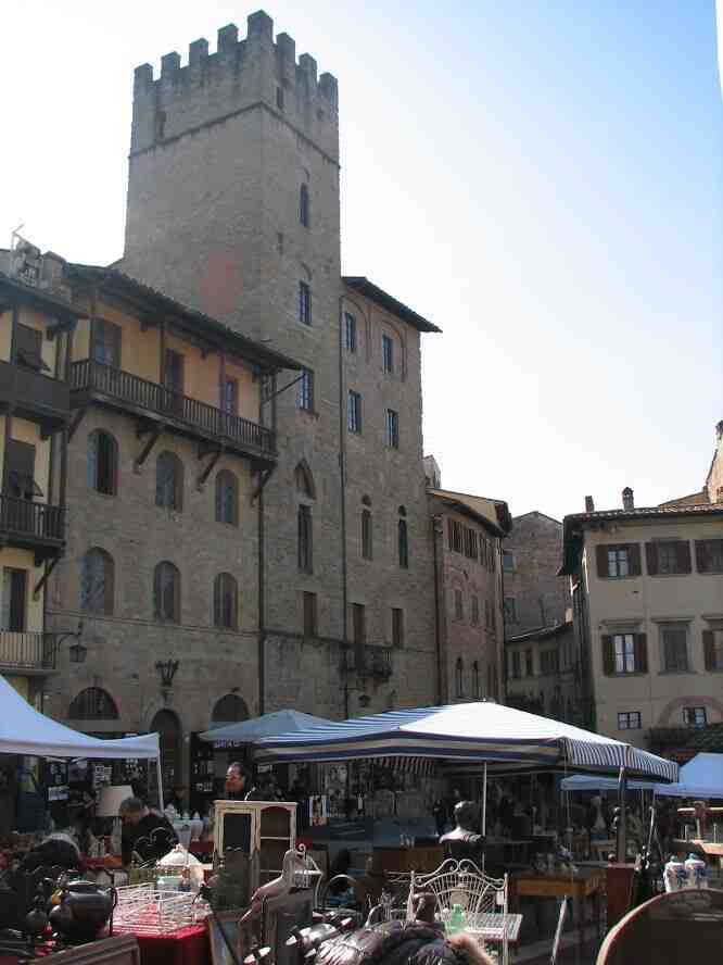 Antiques Market at Piazza Grande, Arezzo