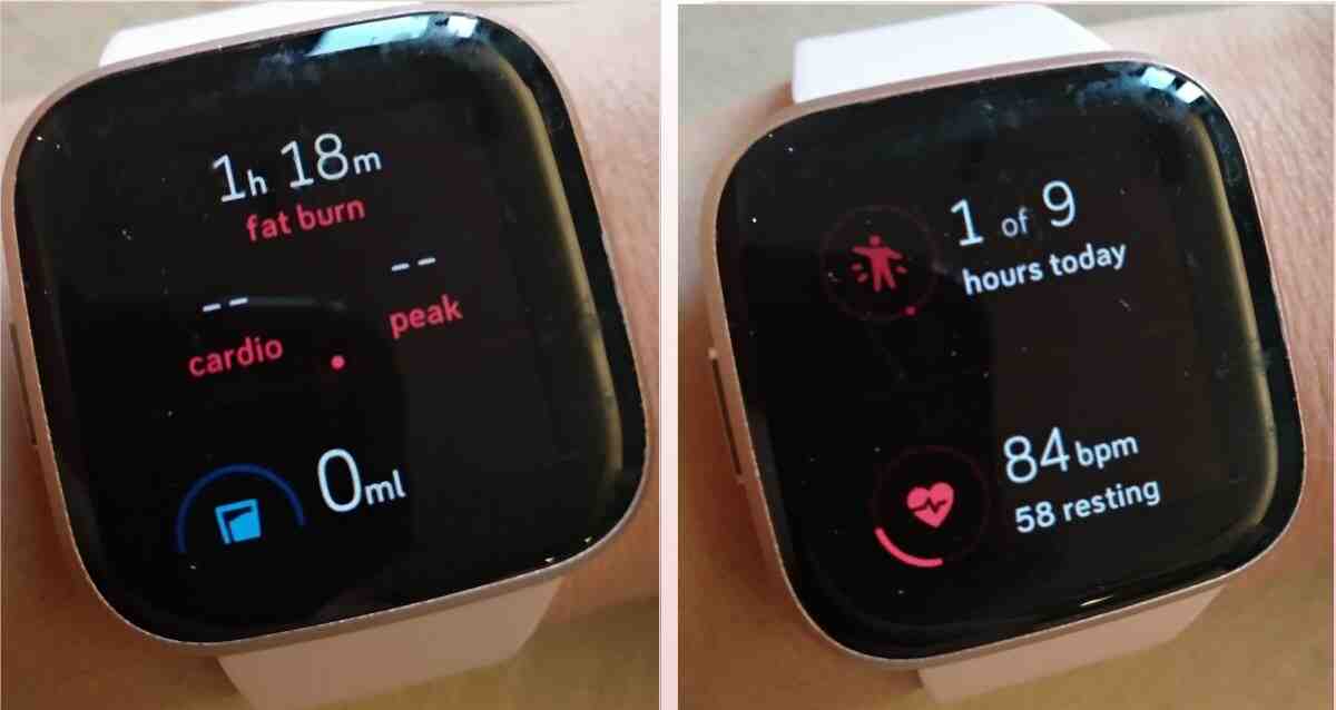 fitbit versa lite heart rate monitor