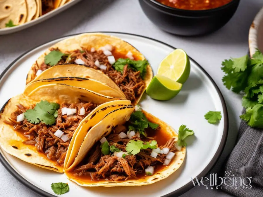 serving birria de res tacos