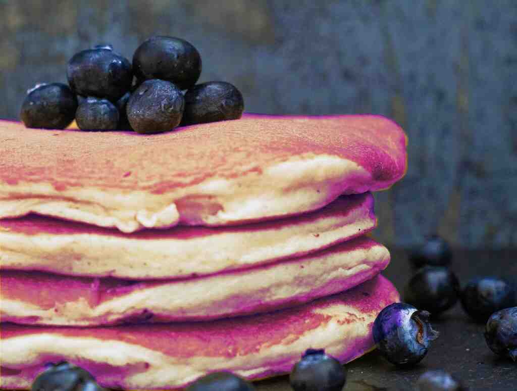 ube mochi pancakes