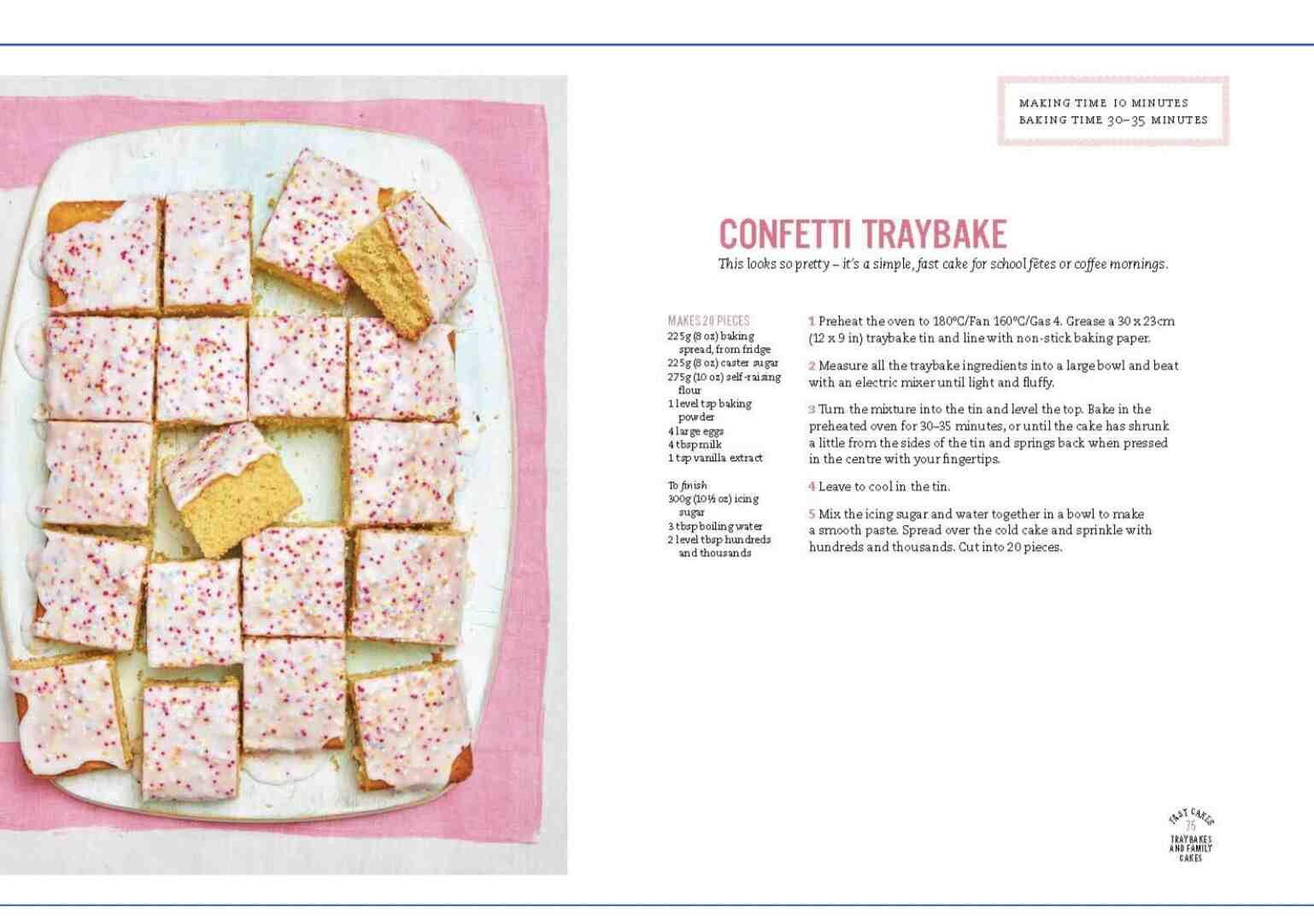 confetti traybake mary berry