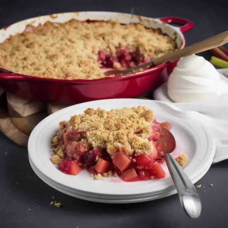 Mary Berry Rhubarb Crumble & Ginger Recipe