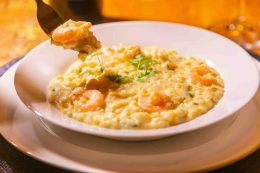 salmon prawn risotto