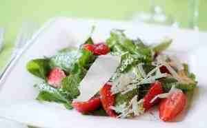 strawberry tricolore grana salad