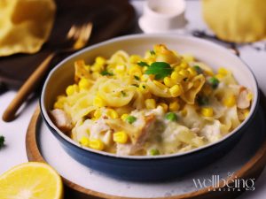 Mary Berry Tuna Pasta Bake With Cheddar, Hard Boiled Eggs and Corn