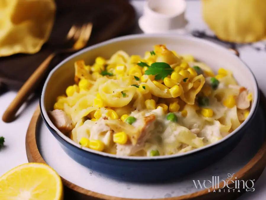 Mary Berry Tuna Pasta Bake With Cheddar, Hard Boiled Eggs and Corn
