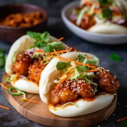 My EPIC Korean Fried Chicken Bao Buns