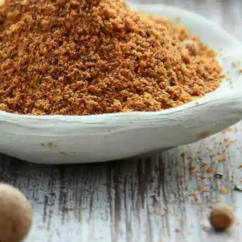 Bojangles fries seasoning in a small bowl.