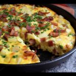 bacon cheese potato frittata