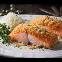 panko crusted salmon