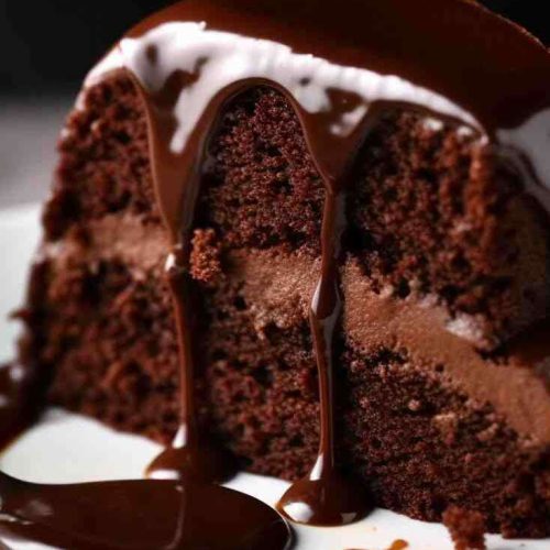 Romano Macaroni Grill's Restaurant Style Decadent Chocolate Cake with a Drizzle of Chocolate Fudge