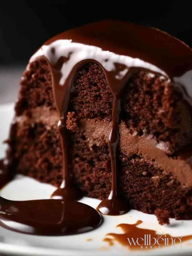 Romano Macaroni Grill's Restaurant Style Decadent Chocolate Cake with a Drizzle of Chocolate Fudge