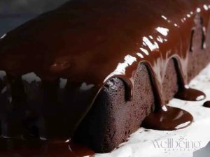 Romano Macaroni Grill's Restaurant Style Decadent Chocolate cake with a drizzle of chocolate fudge