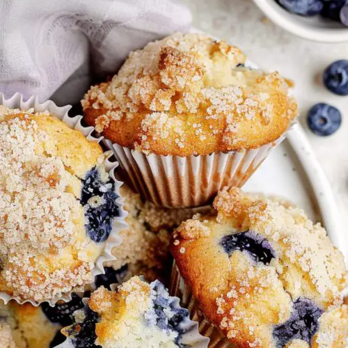 Baker Style Blueberry Muffins