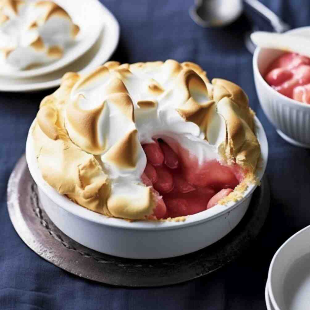 rhubarb queen of puddings