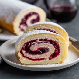 Raspberry Jam Swiss Roll