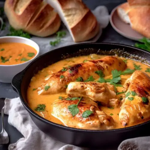 chicken bouillabaisse with rouille sauce