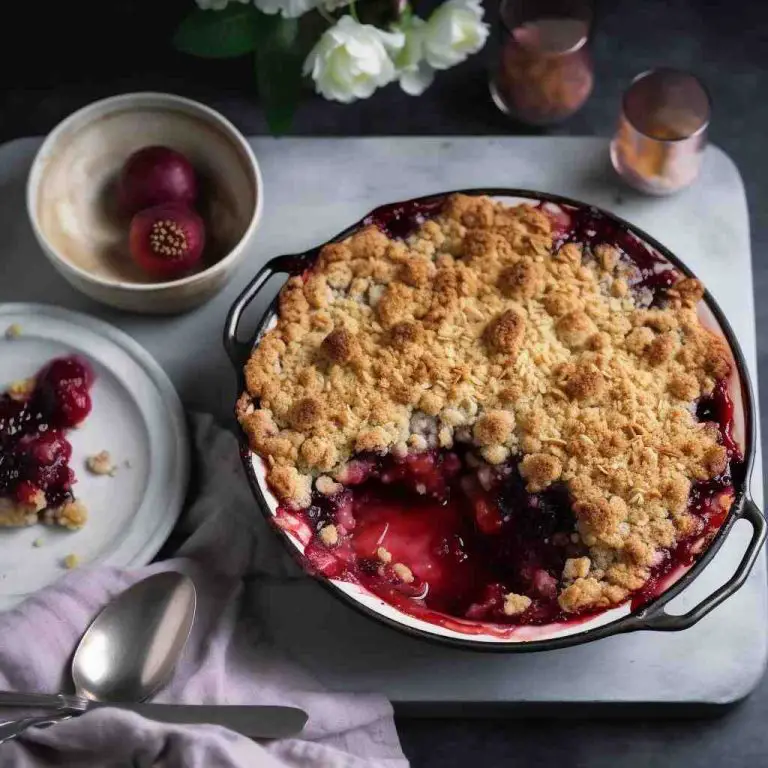 Mary Berry Plum Crumble Recipe