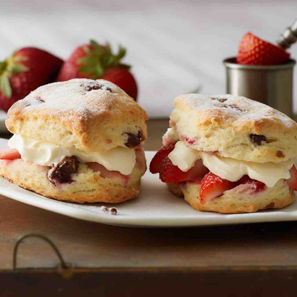 how to serve the strawberry scones