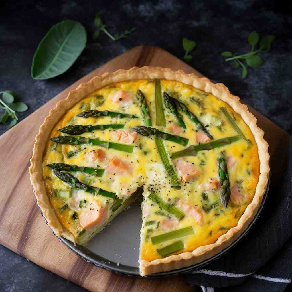 mary berry salmon quiche with asparagus