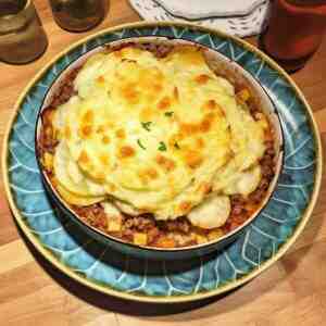 sheperds pie dauphinoise serving