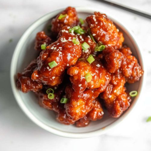 dakgangjeong sticky fried chicken