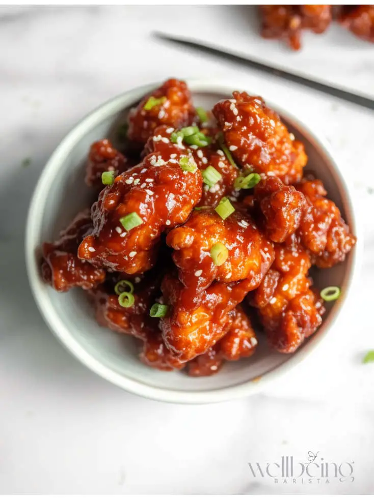 dakgangjeong sticky fried chicken