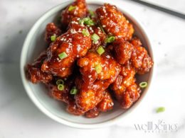 dakgangjeong chicken sticky fried chicken