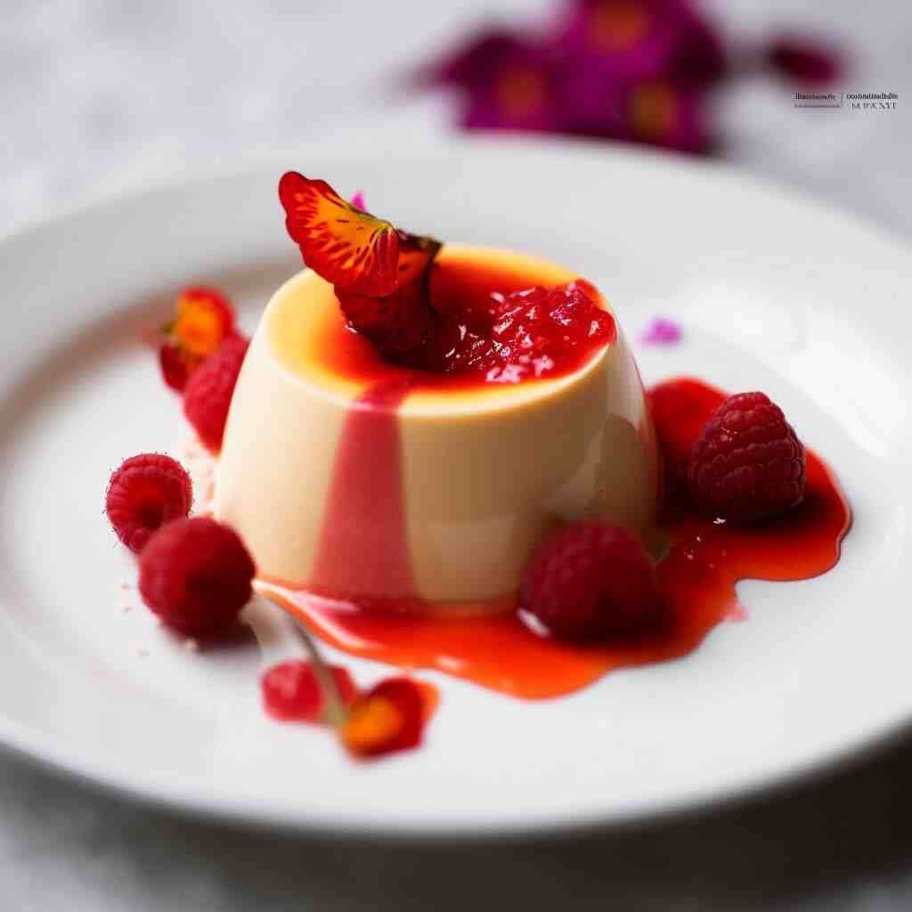 Mary Berry Pannacotta with Raspberry Coulis