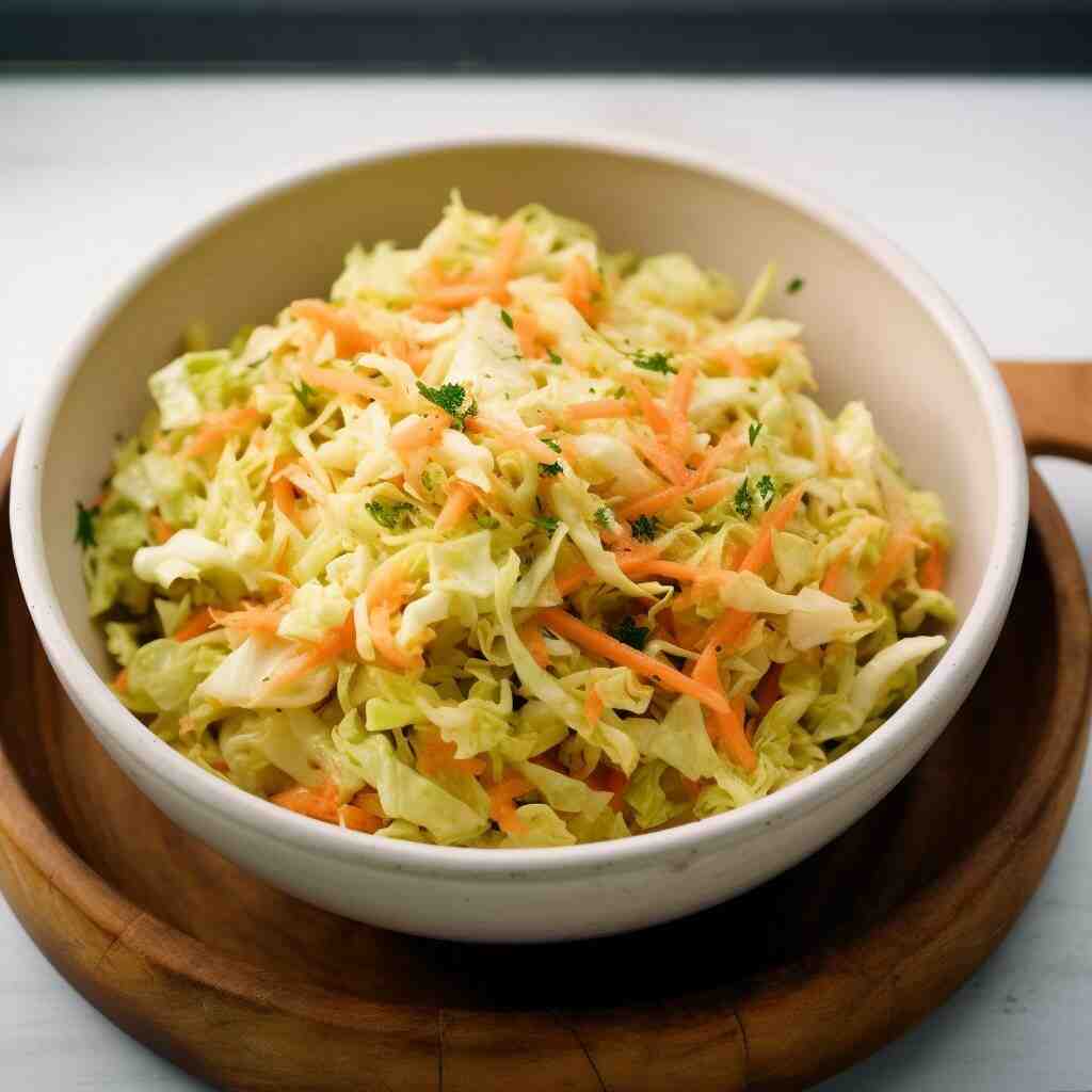 mary berry coleslaw with sweet chilli sauce and white cabbage