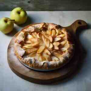 apple and pear open pie mary berry