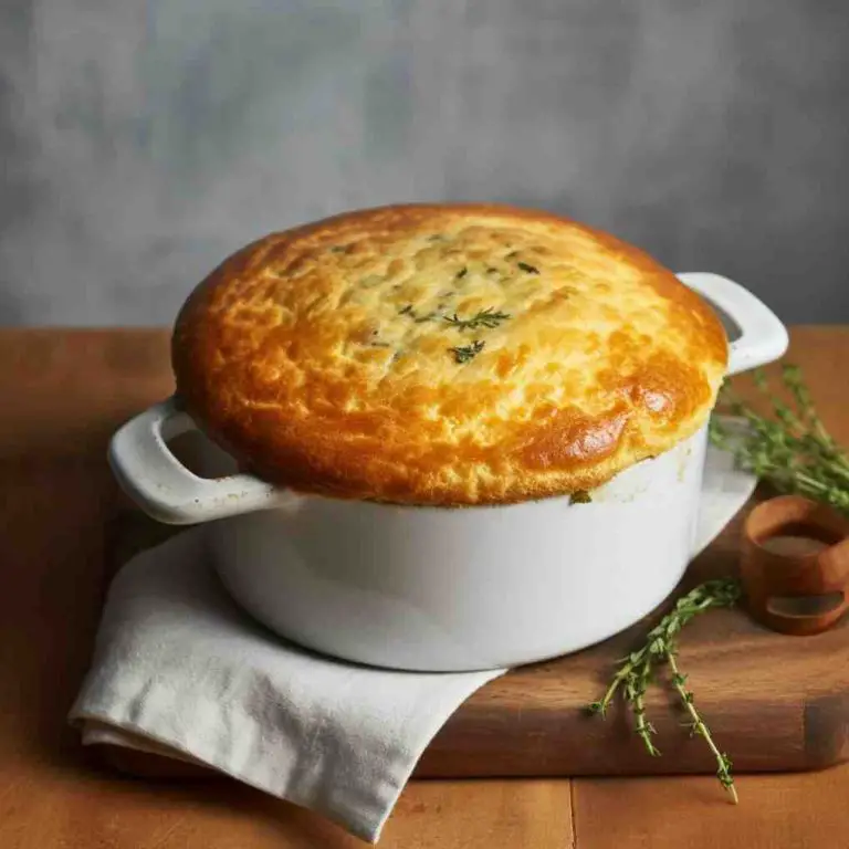 cheese bacon mushroom souffle