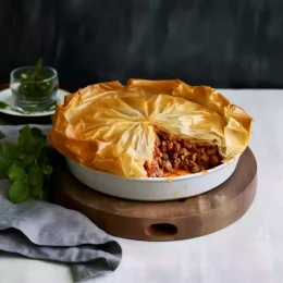 Beef Filo Pastry Top Pie