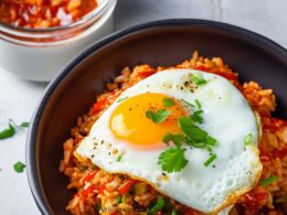 ina garten kimchi fried rice with fried egg