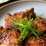 Korean marinated boneless chicken thighs in bulgogi