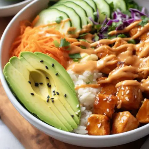 bang bang chicken salad bowl