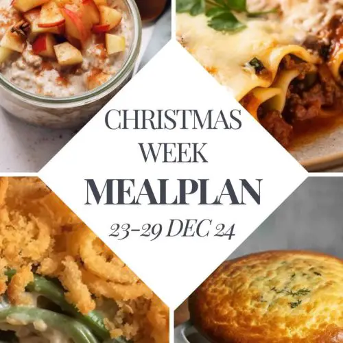 Christmas Week Meal Plan