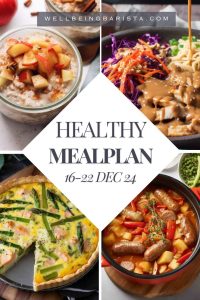 Meal Plan 16 to 22 December