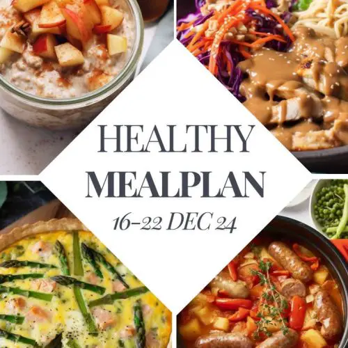 Meal Plan 16 to 22 December