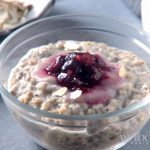 Quinoa Protein Porridge With Blueberry Coulis