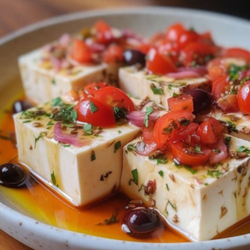 mediterranean marinated silken tofu