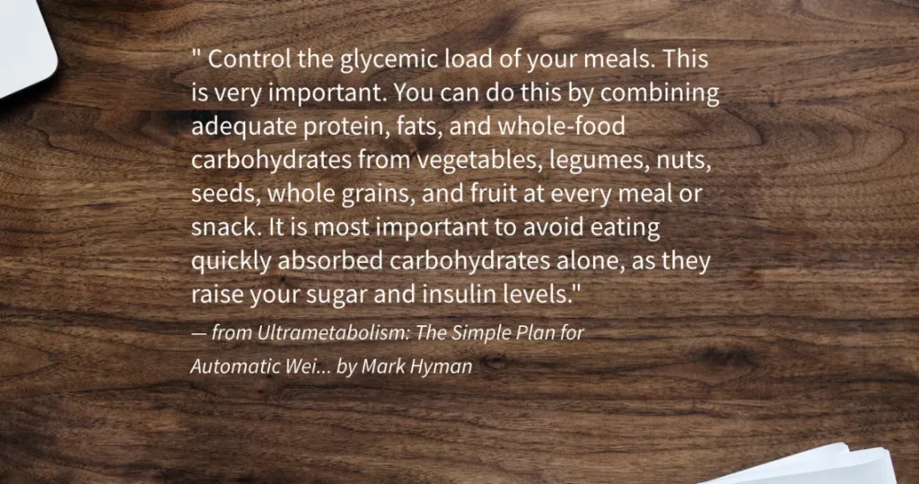 Glycemic load quote by Mark Hyman