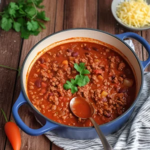 Spiced Beef Chilli with no beans