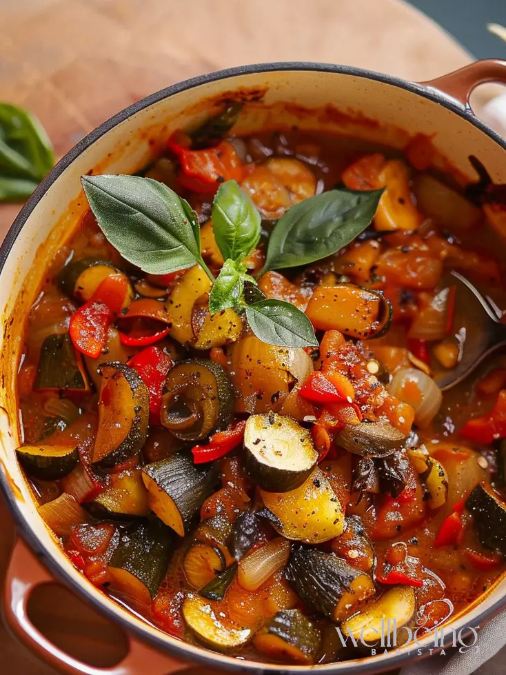 Ratatouille Mediterranean Salad with Zucchini and Tomatoes