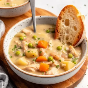 Creamy Chicken Stew in Wine and Herbs